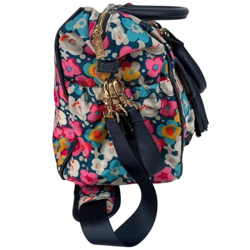 Itzy Ritzy Triple Threat Diaper Bag‎ Posy Pop Floral Multi-Way Backpack Satchel